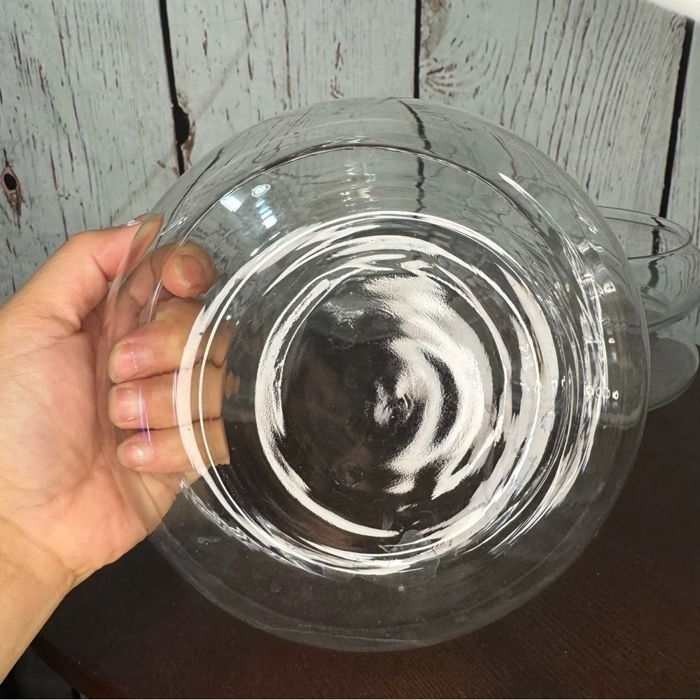 Shallow Glass Bowl Floral Vase or Terrarium 7 Pc lot Used for Table Centerpieces